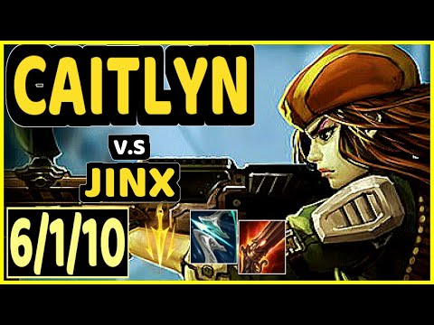 CAITLYN vs JINX - 6/1/10 KDA BOTTOM ADC GAMEPLAY - NA Ranked GRANDMASTER