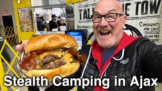 Great Food Is Back AFTER DEVASTATING FIRE • Talk of the Town & Stealth Camp in Heavy Rain