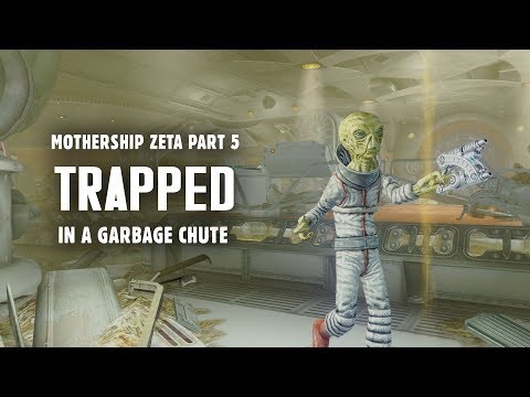 Mothership Zeta Part 5: Trapped in a Garbage Chute - Plus, Robot Assembly Area - Fallout 3 Lore