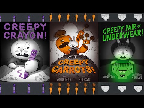 18 min of Creepy Tales!  Three animated stories: Creepy Carrots, Creepy Underwear, and Creepy Crayon