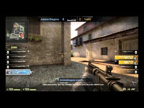 CS:GO fnatic V Astana Dragons Mad Catz Invitational Inferno 2nd half
