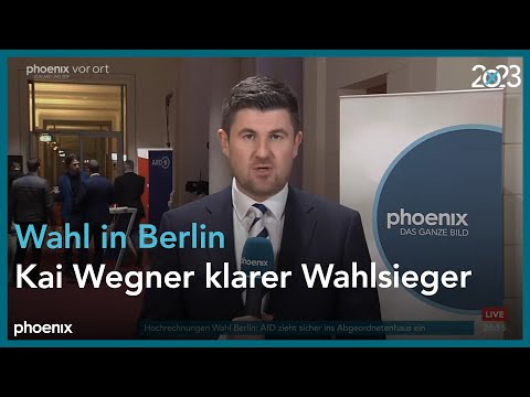 Berlin Wahl: Phoenix-Reporter Marlon Amoyal zur Berlin-Wahl am 12.02.23