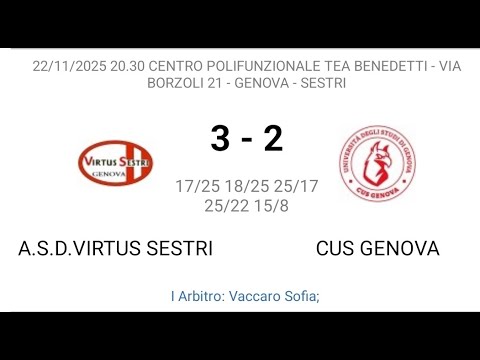 Serie D 2025/26: Virtus Sestri  vs Cus Genova
