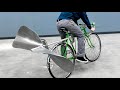 What Happens If You Put A Giant Propeller On A Bike?