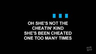 She's Not The Cheatin' Kind in the style of Brooks & Dunn karaoke video singalong with lyrics