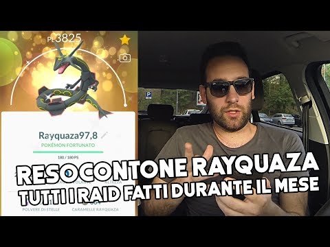 Il resocontone, tutti i Rayquaza catturati durante il mese! - Pokémon Go Ita