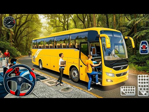 Real Offroad Uphill Coach Bus Driving Simulator 3D  – Extreme Mountain Roads - Android Gameplay 
