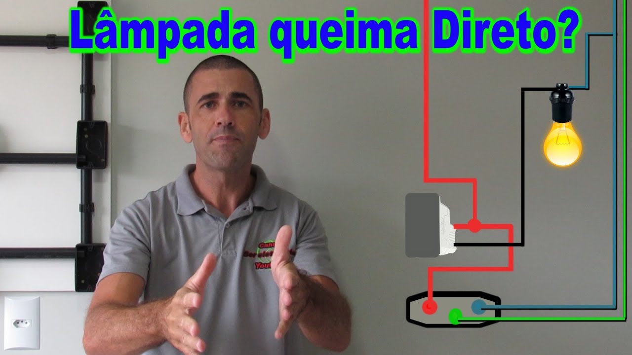 Porque a lampada queima direto?