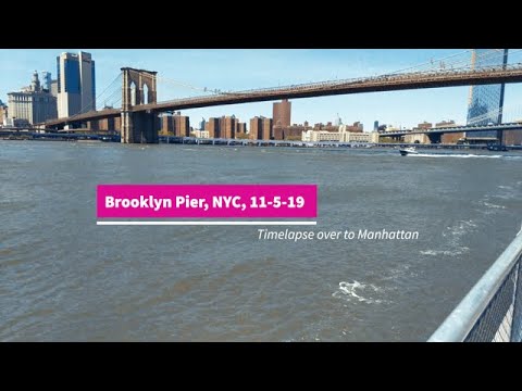 Manhattan from brookyln pier, NYC, 11-5-19 #NYC #brooklyn #manhattan #timelapse
