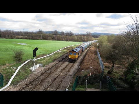 GBRf Class 66 No. 66735 on 6E09 Liverpool Biomass Tml - Drax Aes @ Moss Ln on  14.03.19 - HD