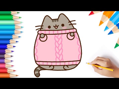 How to Draw Pusheen the Cat – Step by Step Drawing