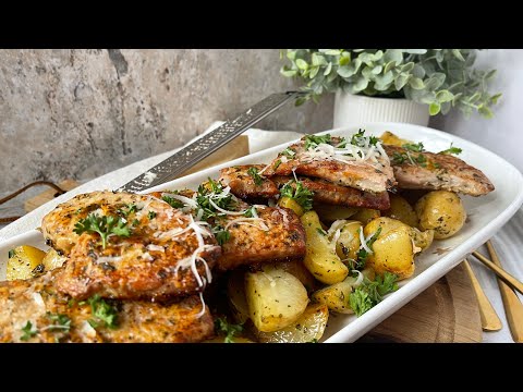 Must Try Pork Chop & Potato Sheet Pan Meal