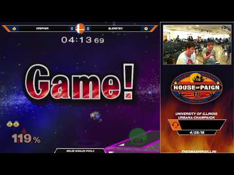 [House of Paign 18] Drephen (Sheik) vs. Blendtec (Peach) SSBM Singles Pools