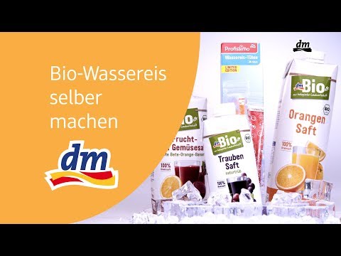 Wassereis selber machen mit dmBio Säften