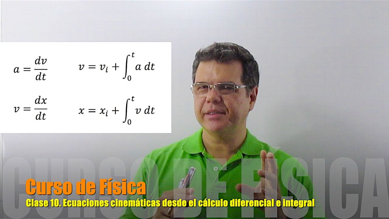 Ecuaciones cinemáticas desde el cálculo diferencial e integral.