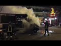 PANINOTECA IN FIAMME A PESCARA: IL VIDEO DELL'INTERVENTO DEL 115