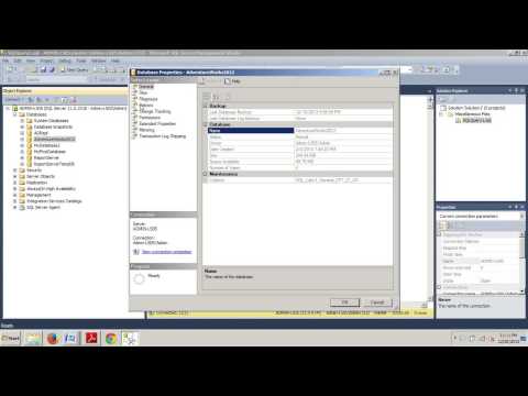 SQL Server tutorial 83: How to View database statistics options using SSMS.