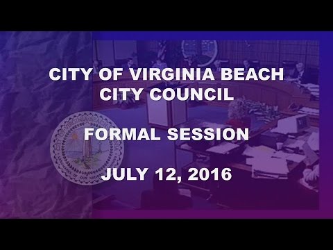 City Council Formal - 07/12/2016