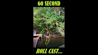 The SECRET to a Good Fly Cast - How to Roll Cast a Fly Rod in Under 60 Seconds #shorts