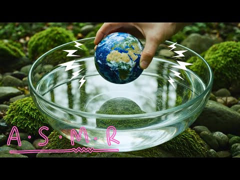 ASMR Water Planet Drop + Nature 🌎💦 | Soft Cosmic Vibes