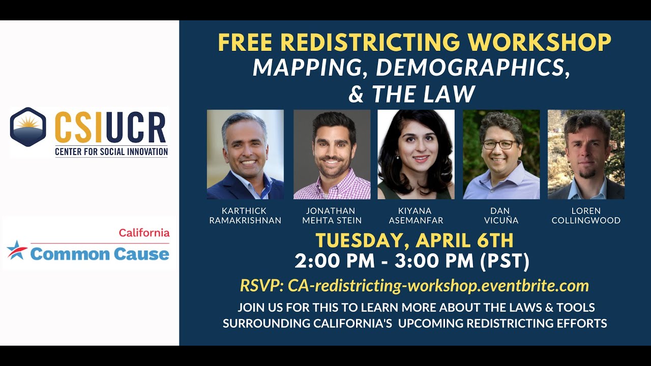 Redistricting Workshop: Mapping, Demographics, & the Law