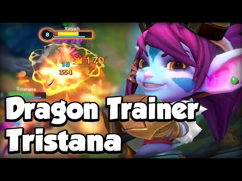 DRAGON TRAINER TRISTANA GAMEPLAY - BUILD & RUNES - WILD RIFT
