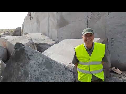 At the Rockface in the ARICO Quarry, South Tenerife