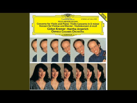 Mendelssohn: Concerto in D Minor for Violin, Piano and Strings. MWV D4 - II. Adagio