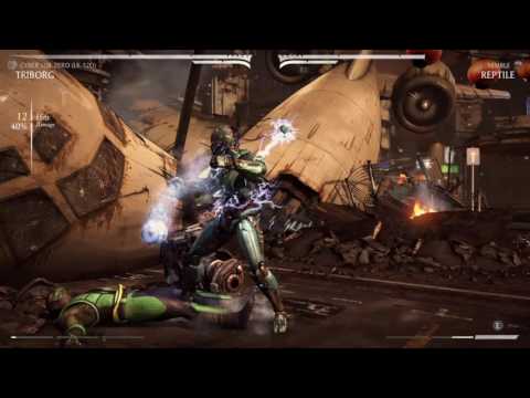 MKX - Triborg (Cyber Sub Zero) Biggest Combo 80% Set-up!