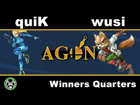 AGON - quiK (ZSS) Vs. Wusi (Fox) - Winners Quarters - Smash 4