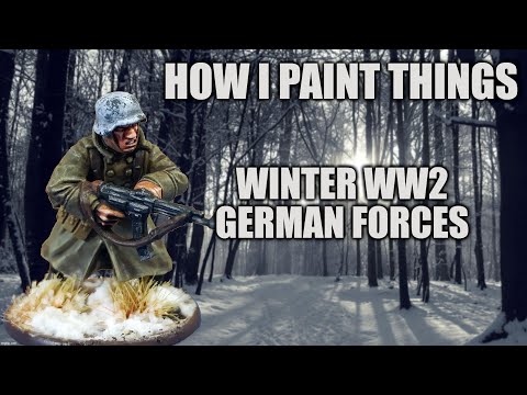 Speed Painting Bolt Action Winter Germans - How I Paint Things