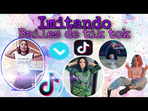 IMITANDO BAILES 👯‍♂️ DE TIK TOK 💃🌎//  NO SE BAILAR? 😞//LAURA CHRISTEL ❤️