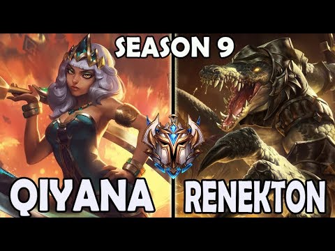 SKT T1 Faker QIYANA vs RENEKTON 🔥 Ranked Challenger Korea