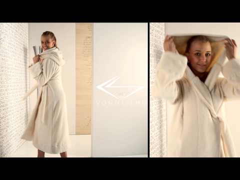 BIO Bademantel/Saunamantel "DELUXE" in natur