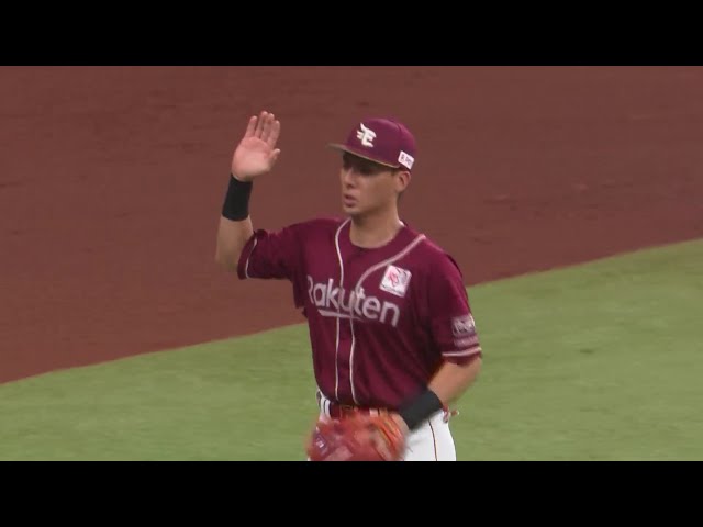 【3回裏】これぞプロ!! イーグルス・村林一輝 華麗な中継プレーで追加点は許さない!!  2024年8月27日 北海道日本ハムファイターズ 対 東北楽天ゴールデンイーグルス