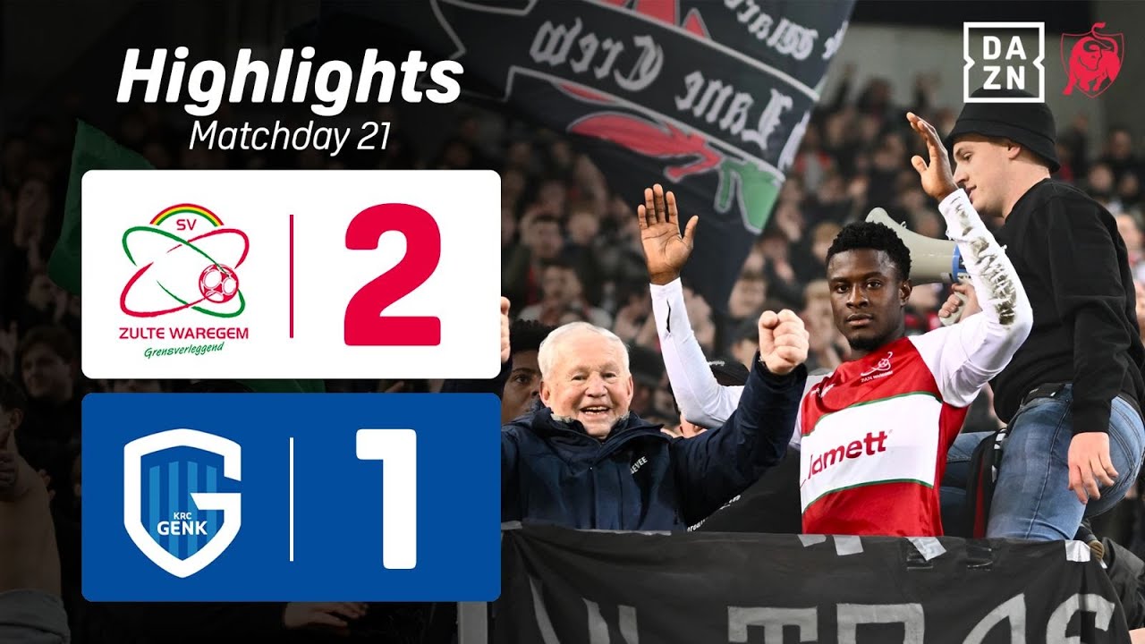 SV Zulte Waregem vs KRC Genk Highlights