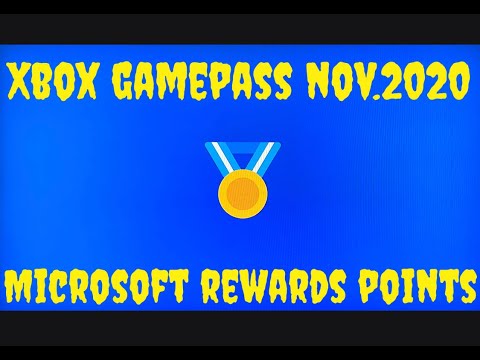 Xbox Game Pass Microsoft Rewards Points Nov.2020