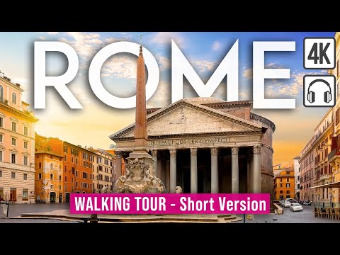 Rome 4K Walking Tour - With Captions - [Immersive sound - 4K/60fps]