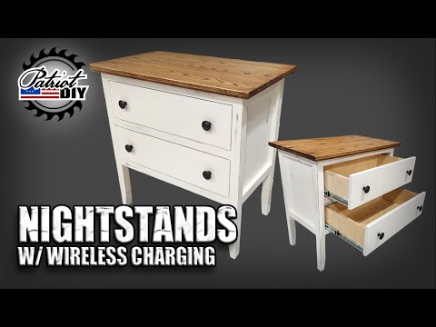How To Build A Nightstand / End Table With Hidden Wireless Charging