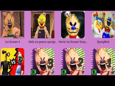 Hello Ice Granny,Ice Scream 1,Ice Scream 2,Ice Scream 3,Ice Scream 4,Siren Head Vs Ice Scream,Sponge