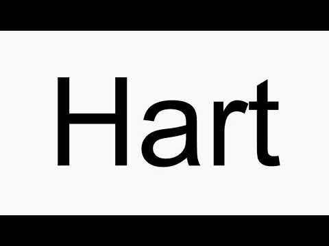 How to pronounce Hart