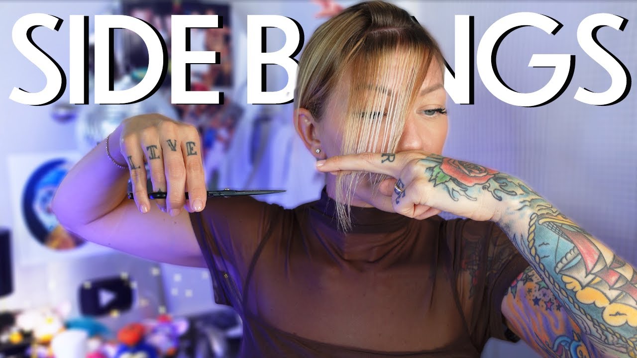how to cut side bangs on yourself