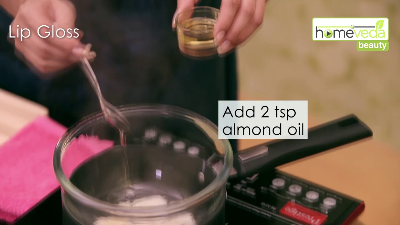 Make Lip Gloss Under 40 Seconds| DIY Beauty Remedies - Homeveda - YouTube