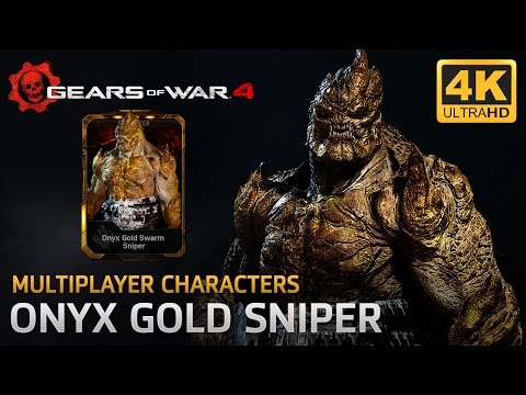 Gears of War 4 - Multiplayer Characters: Onyx Gold Swarm Sniper
