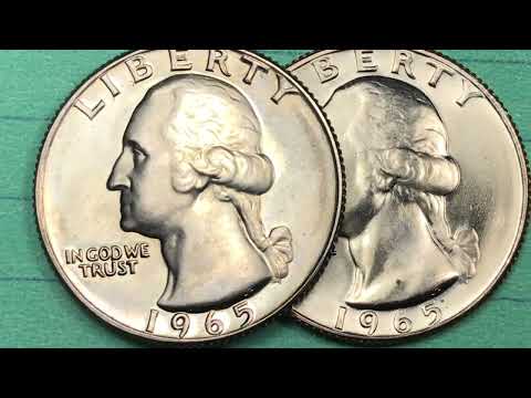 US 1965 Quarter - No Mint Mark - No Silver - United States - Washington