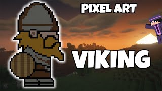 Comment faire un viking en pixel art sur Minecraft ⚒️
