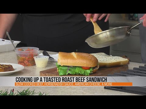 Roast beef sandwiches and bruschetta with Wilson's...