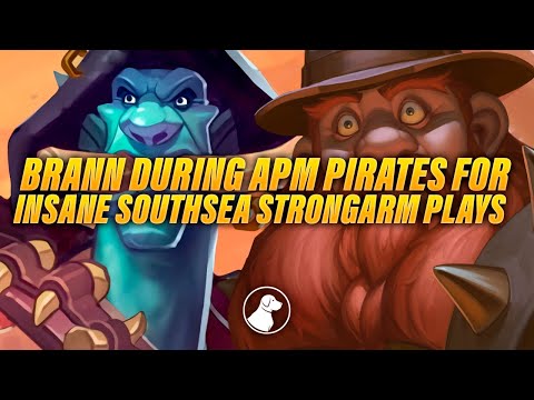 Brann During APM Pirates for Insane Southsea Strongarm Plays | Dogdog Hearthstone Battlegrounds