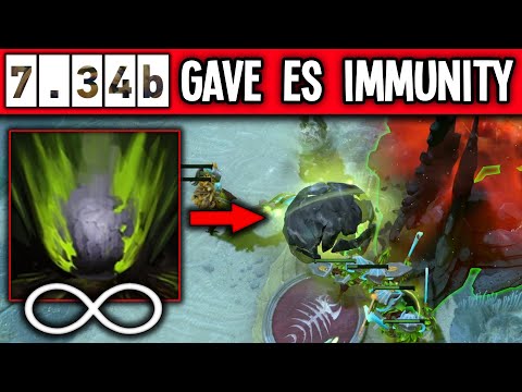 7.34B Earth Spirit is Fully Immune To Damage By Goodwin | Dota 2 7.34