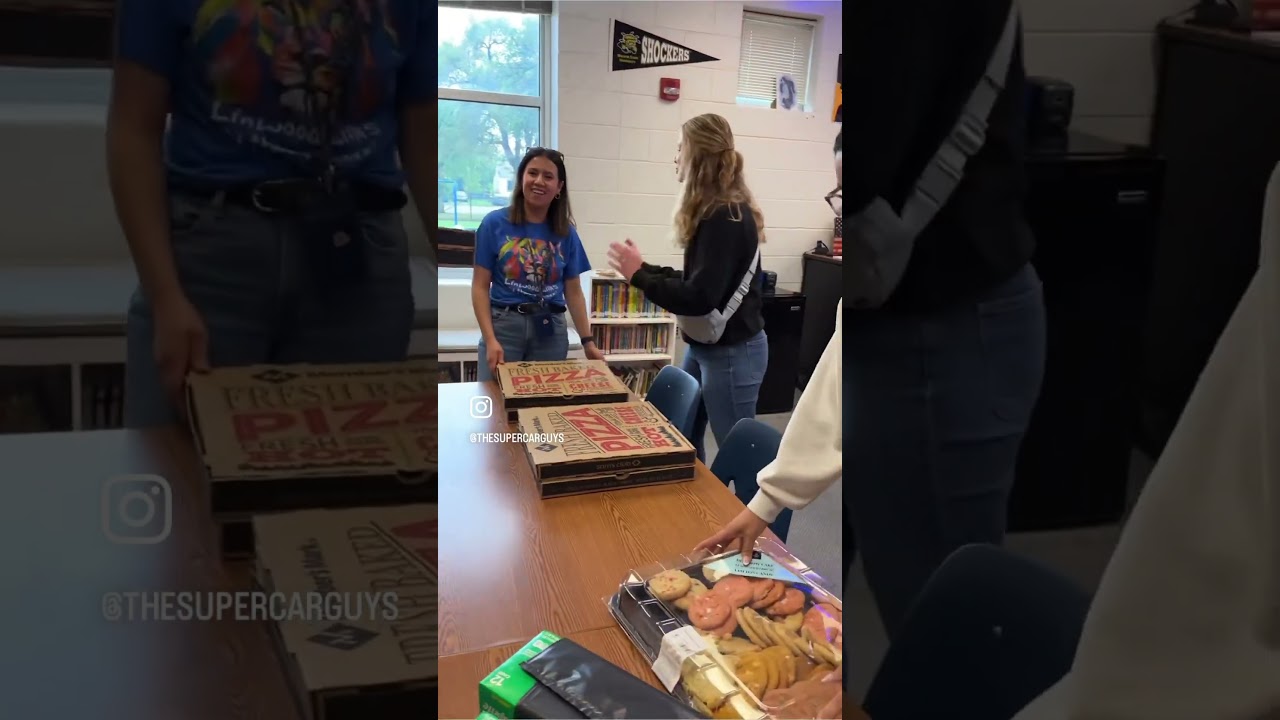 Pizza Party at Linwood Elementary School - Teacher Appreciation Week!